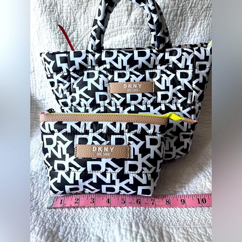 DKNY mini tote and pouch